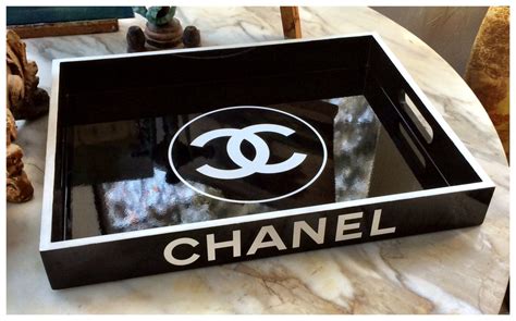 round black chanel tray|Chanel Black Tray .